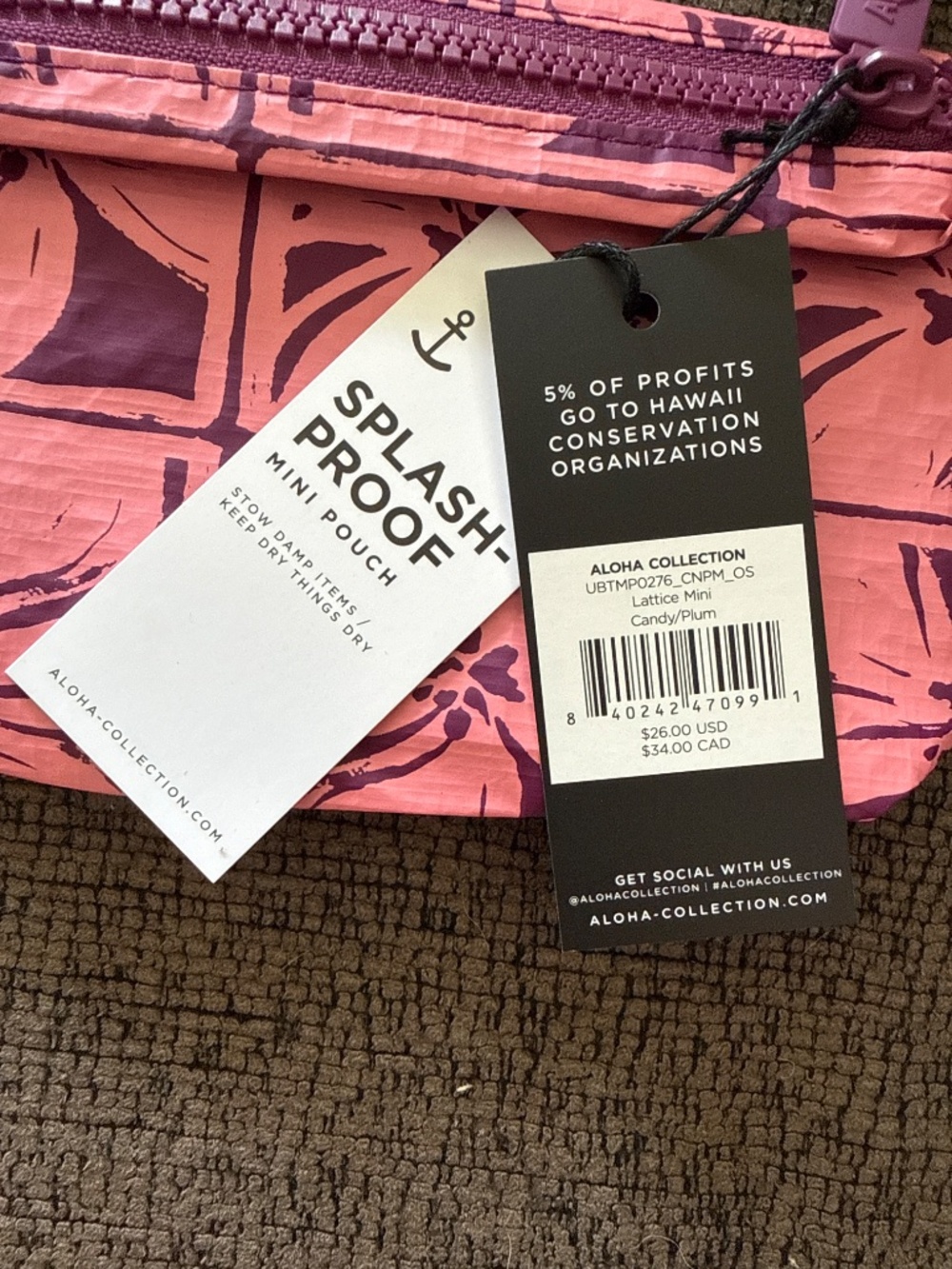NWT Aloha Collection Mini Pouch - Picture 3 of 3